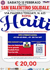 SAN VALENTINO SOLIDALE 2022 - PER HAITI biglietti