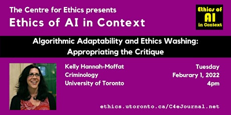 Algorithmic Adaptability and Ethics Washing: Appropriating the Critique tickets