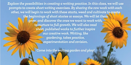 A Writing Garden (3 Day Workshop) w/Indira Ganesan tickets