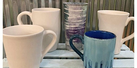 Ceramic Mug design and painting class with The Pottery Burn Studio! tickets