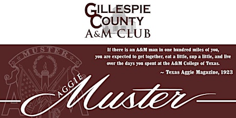 2022 Aggie Muster tickets
