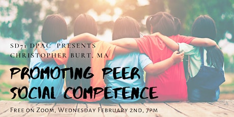 Promoting Peer Social Competence with Christopher Burt MA tickets