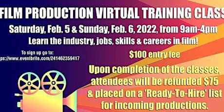 Film Production Virtual Training Class  | Feb 5 & 6, 2022 tickets