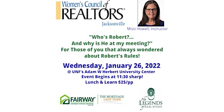 "Who's Robert?... and why is He at my meeting?" tickets