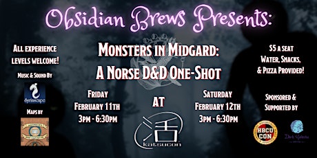 Session I Monsters in Midgard: A Norse  D&D 5e One - Shot. tickets
