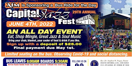 Capital Jazz Fest Bus Ride tickets
