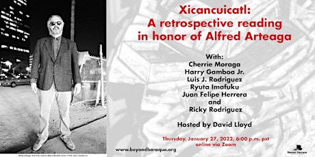 Xicancuicatl: A Retrospective Reading in Honor of Alfred Arteaga tickets