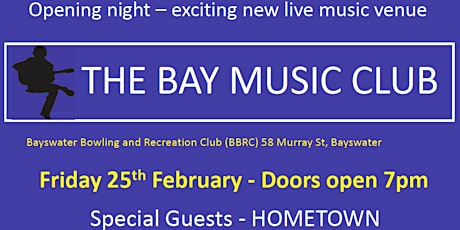 Opening Of The Bay - Perth's Newest Live Music Venue tickets