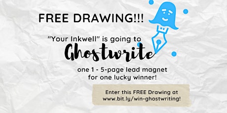 FREE GHOSTWRITING PACKAGE DRAWING! tickets