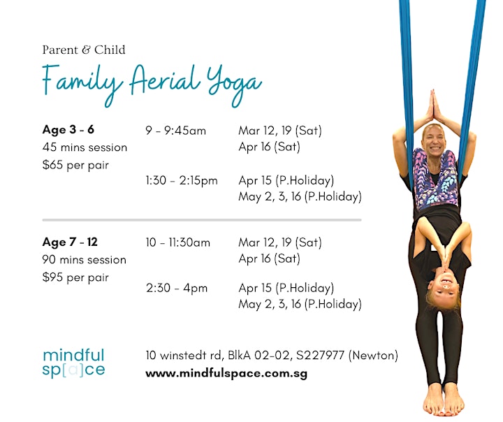 Family Aerial Yoga Workshop (Parent & Child)  Mar - May image