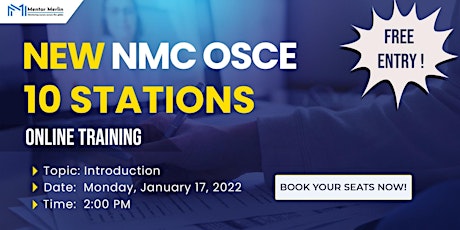 NMC New OSCE 10 Stations Online Training Free Introduction - Mentor Merlin tickets