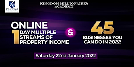 ONE DAY MULTIPLE STREAMS OF PROPERTY INCOME tickets