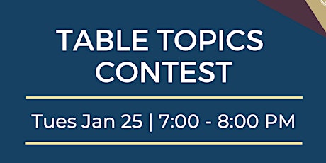 Area T 93 Toastmasters Table Topics Contest tickets