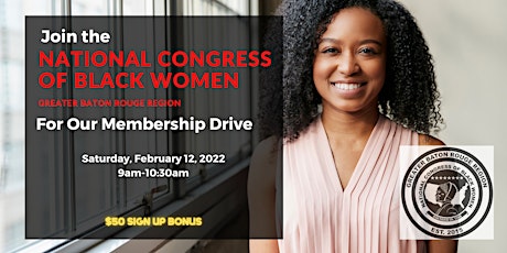 The National Congress of Black Women Membership Drive entradas
