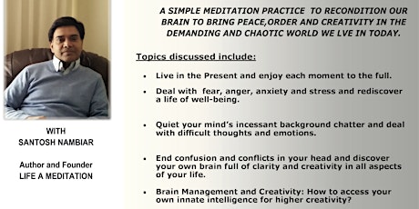 Life a Meditation - Mindfulness made simple primary image