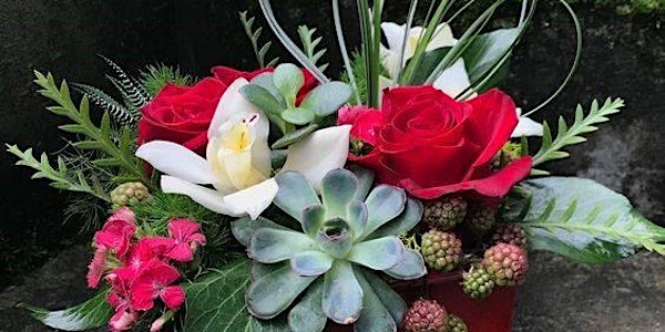 DIY Roses & Succulent's arrangement - Be Mine Galentine