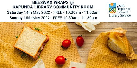 Saturday Session - Beeswax Wraps @ Kapunda Library tickets