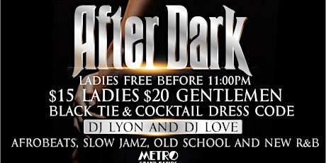After Dark “AfroRnB” tickets