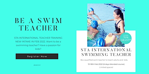 STA International Swimming Teacher Training in Singapore (Up to 70% grant)