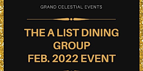 The A List Dining Group, February 2022 Event: Zaviya Grill tickets