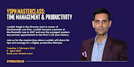 Time Management and Productivity Masterclass with Luckbir Singh biglietti
