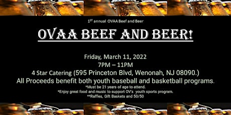 OVAA 1st Annual Beef and Beer tickets