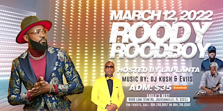 Roody Roodboy Jacksonville Live Performance tickets