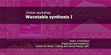 Primaire afbeelding van Online workshop Wavetable Synthesis I