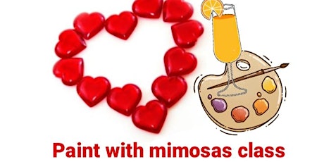 Valentine's weekend art and mimosas event by Art Classes Miami tickets