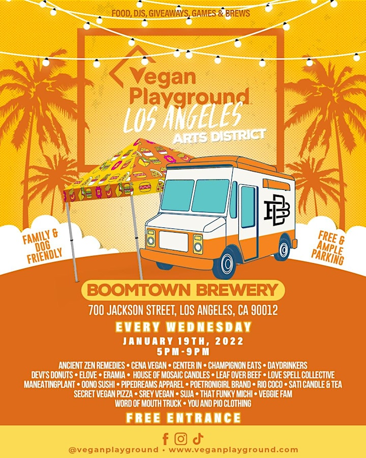 Vegan Playground LA Arts District - Boomtown Brewery - January 19, 2022 image