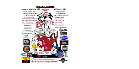 3rd Annual Crawfish Boil Bash & Competition tickets