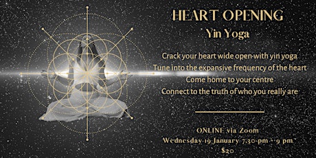 Heart Opening Yin Yoga Online tickets