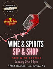 Wine & Spirits Sip and Shop( *FREE* Wine Tasting) tickets