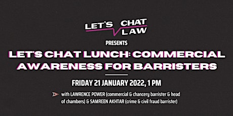 Let's Chat Lunch: Commercial Awareness for Barristers tickets