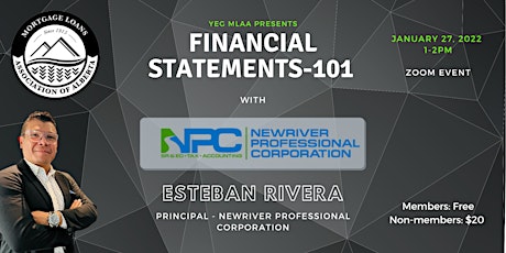 *MLAA* Webinar Series- Financial Statements 101 with Esteban Rivera tickets