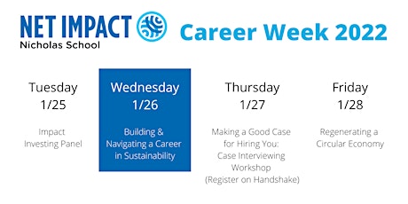 Building & Navigating a Career in Sustainability tickets
