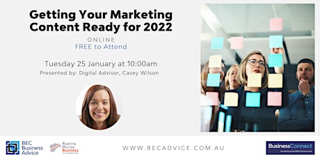 Getting Your Marketing Content Ready for 2022 tickets