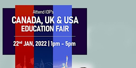 Attend IDP's US, UK , Canada Virtual Education Fair in Nepal Jan 2022 tickets