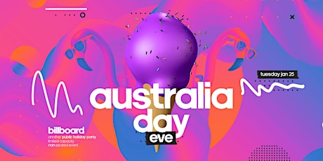 australia day eve | billboard tickets