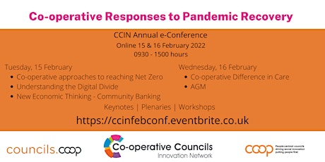 Co-operative Responses to Pandemic Recovery – CCIN eConference billets
