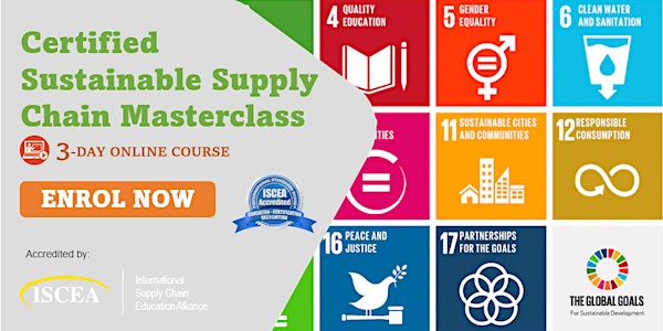 The 3-day Certified Sustainable Supply Chain Professional Course (CSSCP)