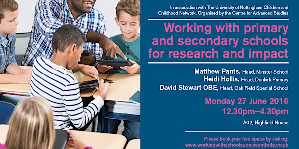 Working with Primary and Secondary Schools for Research and Impact