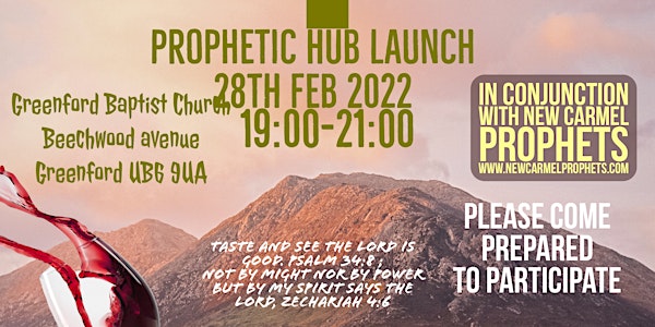 NewCarmel Prophets Hub Launch for the London Heathrow area