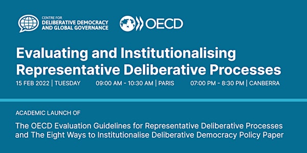 Evaluating and institutionalising representative deliberative processes