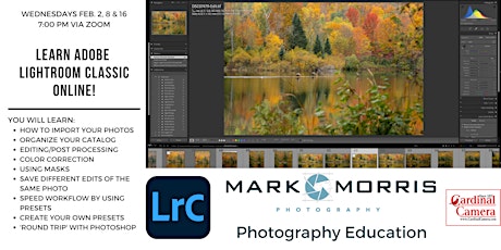 Adobe Lightroom Classic - 3 Week Online Class with Mark Morris biljetter