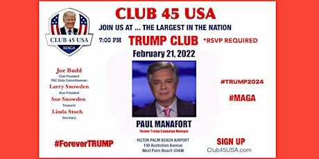 CLUB 45 USA FEBRUARY 21, 2022 MEETING tickets
