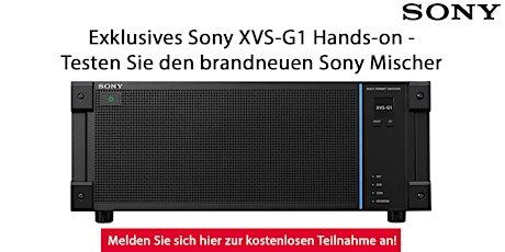 Exklusives Sony XVS-G1 Hands-on bei BPM - Testen Sie den brandneuen Mischer Tickets