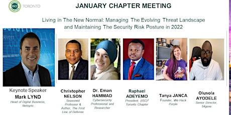 (ISC)² Toronto Chapter: January 2022 Monthly Meeting tickets