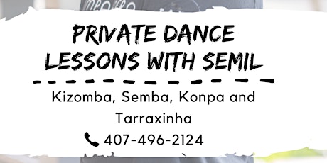 Private Classes in Kizomba, Semba, Konpa and Tarraxinha