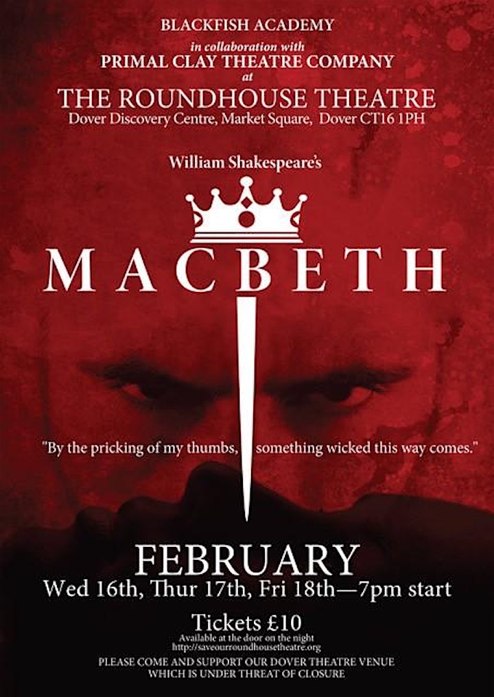 William Shakespeare's Macbeth at The Roundhouse Theatre Dover image